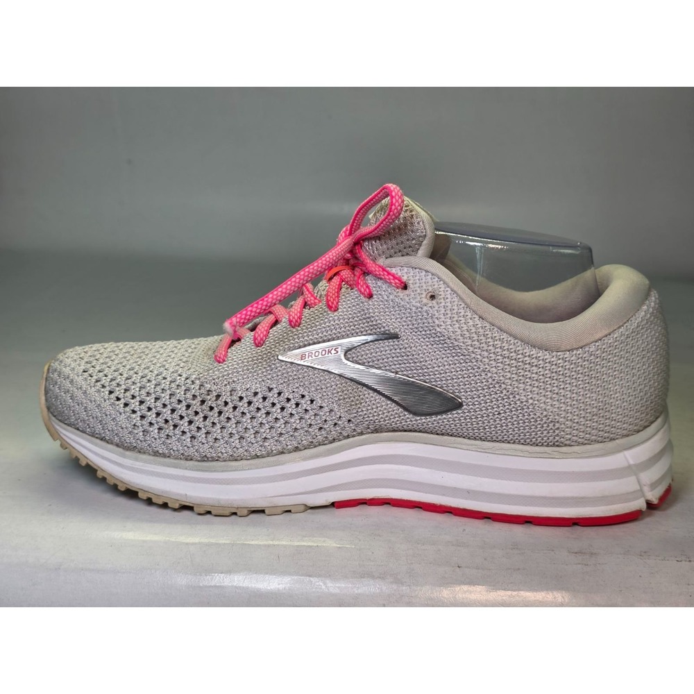 Brooks Revel 2 Women's Sneakers Size 9.5 Medium Gray Pink Running Walking Shoes - Picture 7 of 16